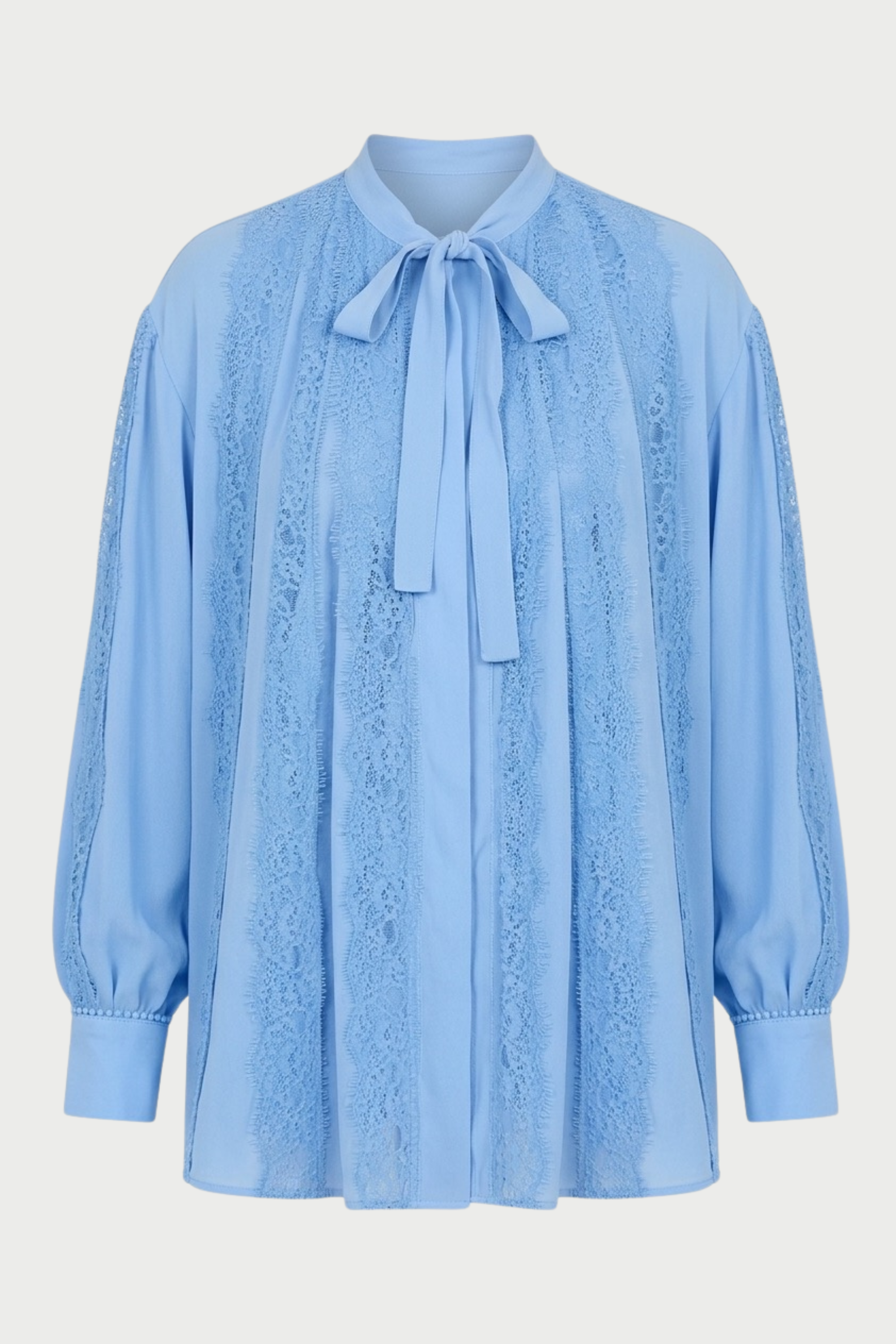 SHIRT WITH LACE AND BOW